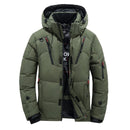 Jaqueta Masculina de Inverno Térmica com Capuz - IceShield