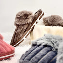 Pantufa de Inverno Pompom Feminina Antiderrapante
